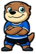 playful otter keeper